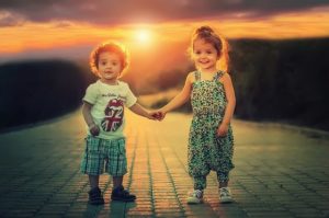 holding hand